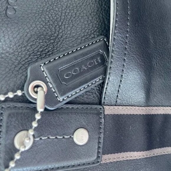 Brown Leather Men's Coach Duffle - Picture 5 of 6